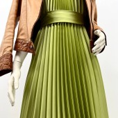 Гофре классика Армани фисташковый