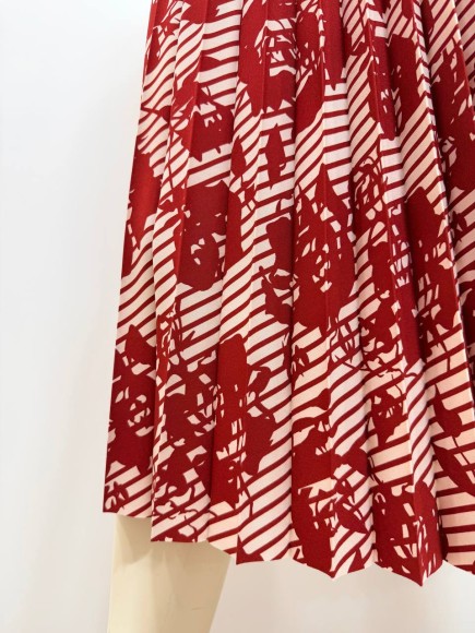 Гофре классика Плат. полоска + роза