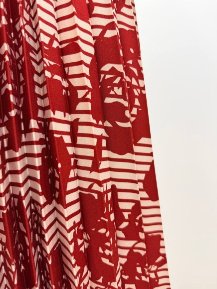 Гофре классика Плат. полоска + роза