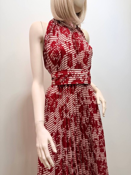 Гофре классика Плат. полоска + роза