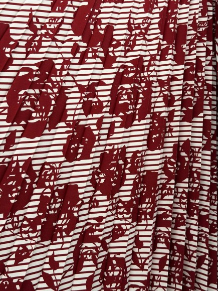 Гофре классика Плат. полоска + роза