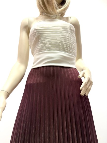 Гофре Плательная белый прокрас ягодный Гофре Плательная белый прокрас ягодный