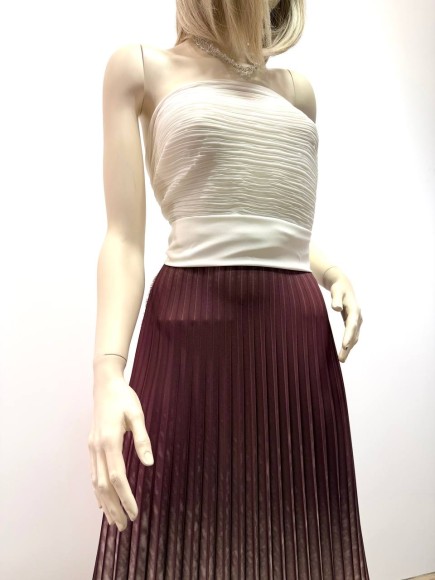 Гофре Плательная белый прокрас ягодный Гофре Плательная белый прокрас ягодный