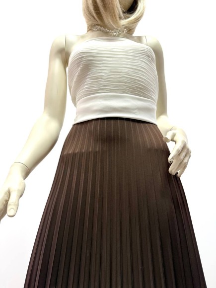 Гофре Плательная белый прокрас коричневый Гофре Плательная белый прокрас коричневый