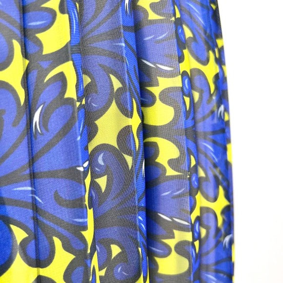 Гофре коническое Шифон желтая с узором