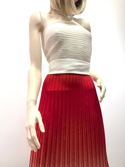 Гофре Плательная белый прокрас красный Гофре Плательная белый прокрас красный