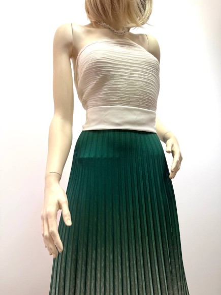 Гофре Плательная белый прокрас зеленый Гофре Плательная белый прокрас зеленый