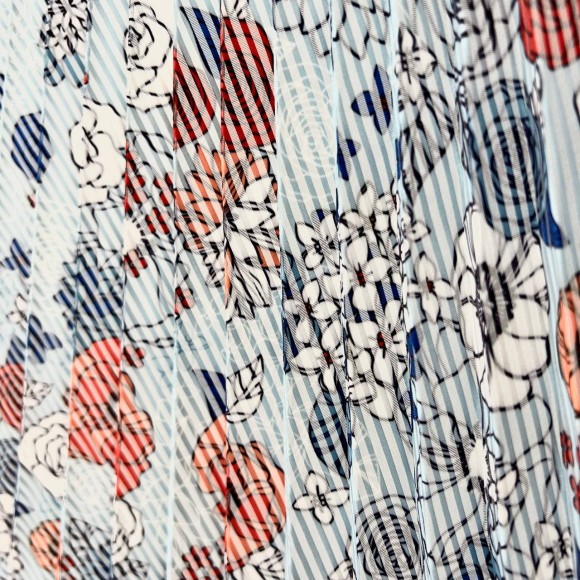 Гофре классика Органза цветочная