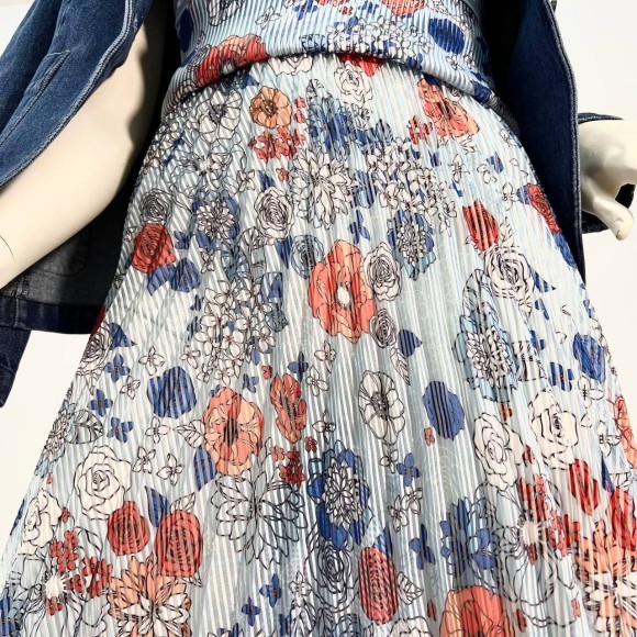 Гофре классика Органза цветочная