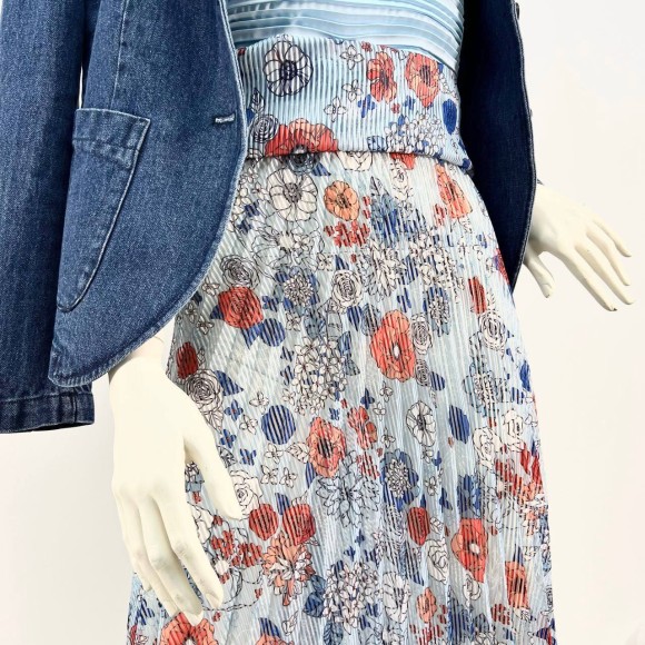 Гофре классика Органза цветочная