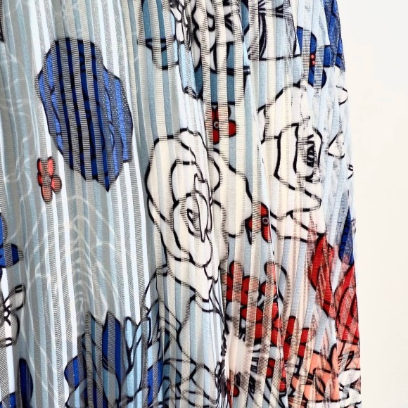 Гофре классика Органза цветочная