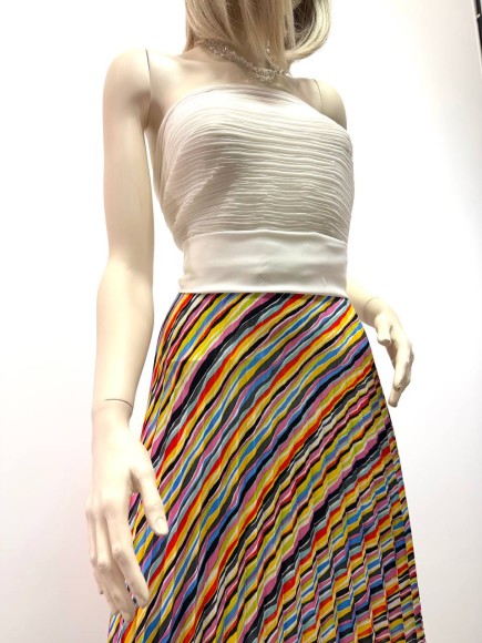 Гофре Плательная белая прокрас радуга Гофре Плательная белая прокрас радуга