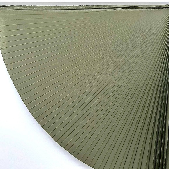 Гофре классика Креп-шифон темно-оливковый матовый