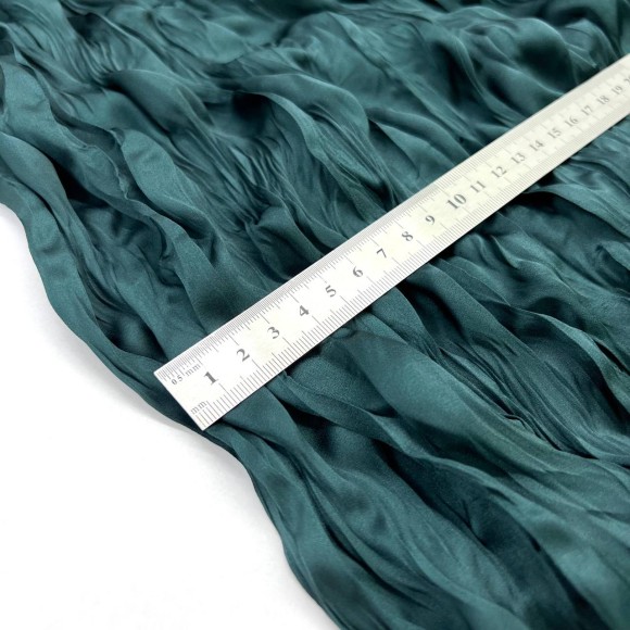 Складка Креш продольный Армани изумрудный