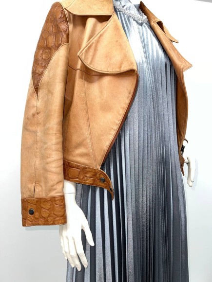 Гофре классика Трикотаж сияющее серебро