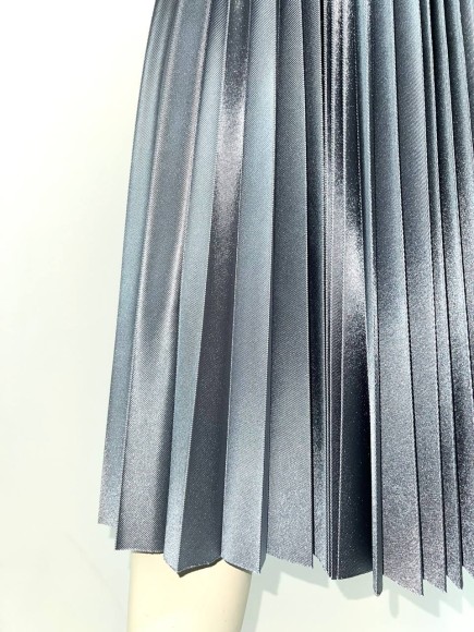 Гофре классика Трикотаж сияющее серебро