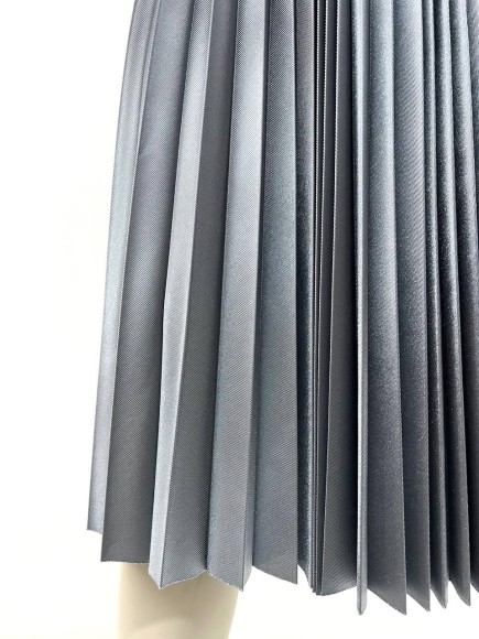 Гофре классика Трикотаж сияющее серебро