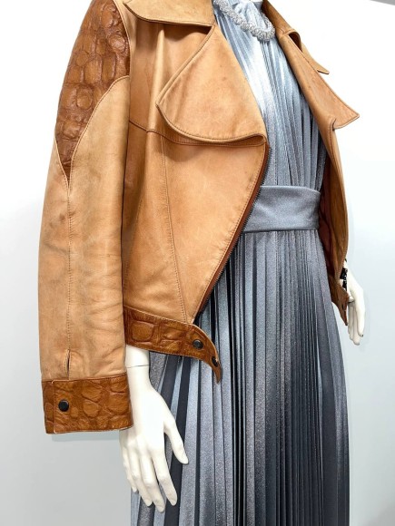 Гофре классика Трикотаж сияющее серебро