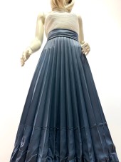 Гофре фэнтези Креш Экокожа голубая