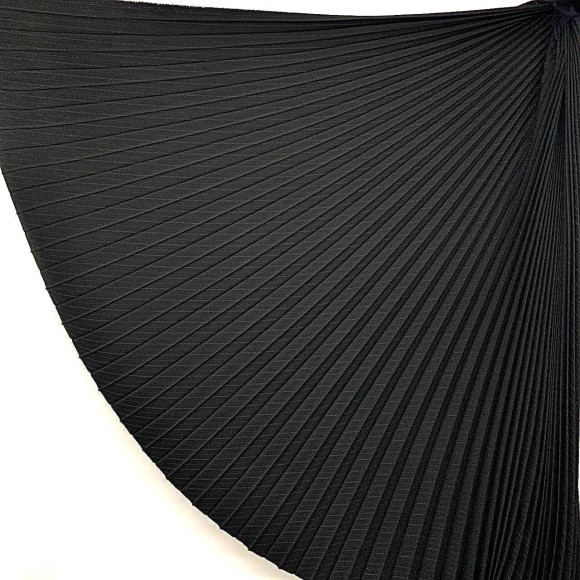 Гофре классика Костюмная черная в полоску