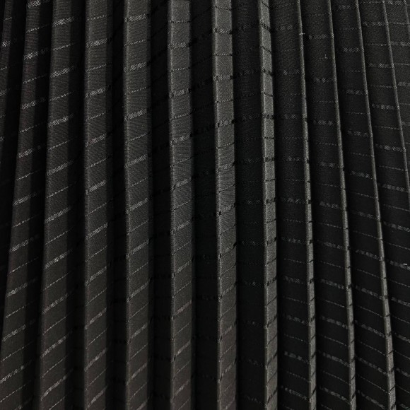 Гофре классика Костюмная черная в полоску