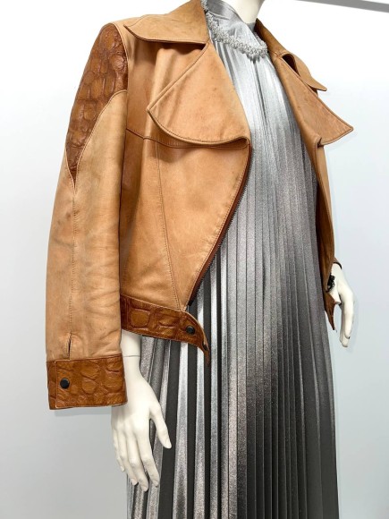 Гофре классика Трикотаж серебристо-серый