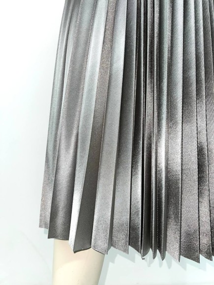 Гофре классика Трикотаж серебристо-серый