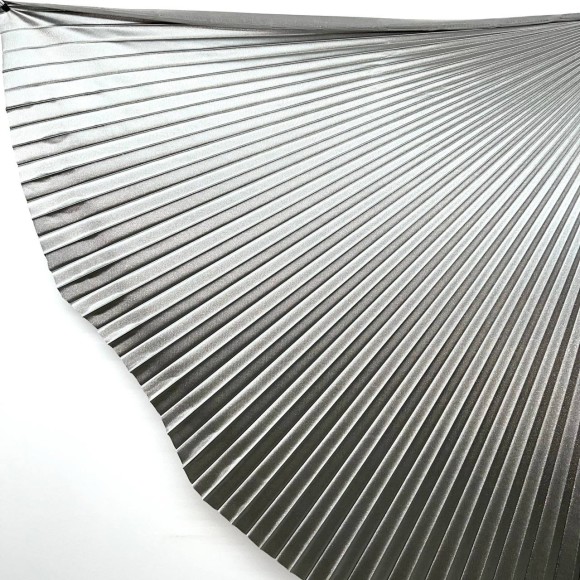 Гофре классика Трикотаж серебристо-серый