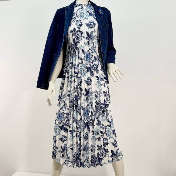 Гофре классика Софт в синюю птицу