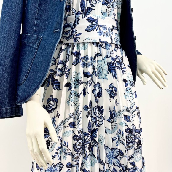 Гофре классика Софт в синюю птицу