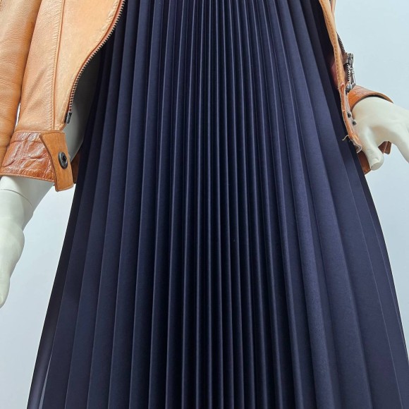 Гофре классика Поливискоза Глубокий синий