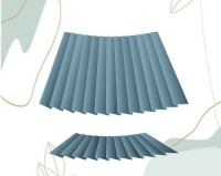 Плиссе коническое